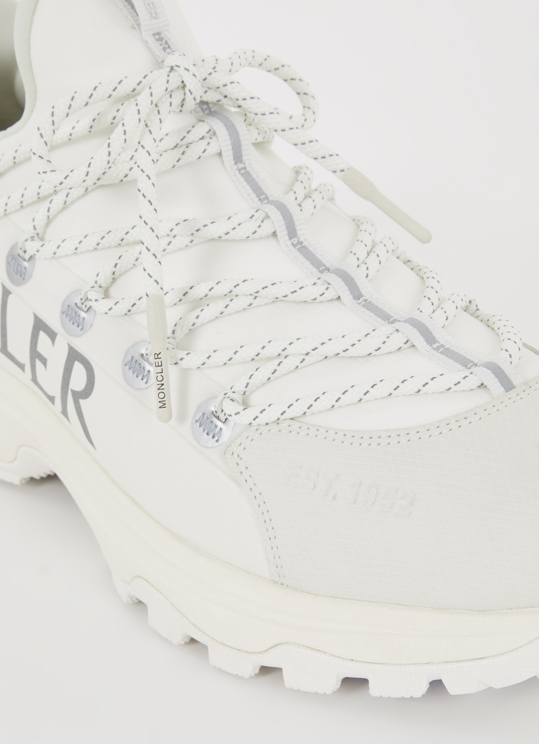 Moncler Trailgrip Lite 2 sneaker met logo - detail 4 gebroken wit