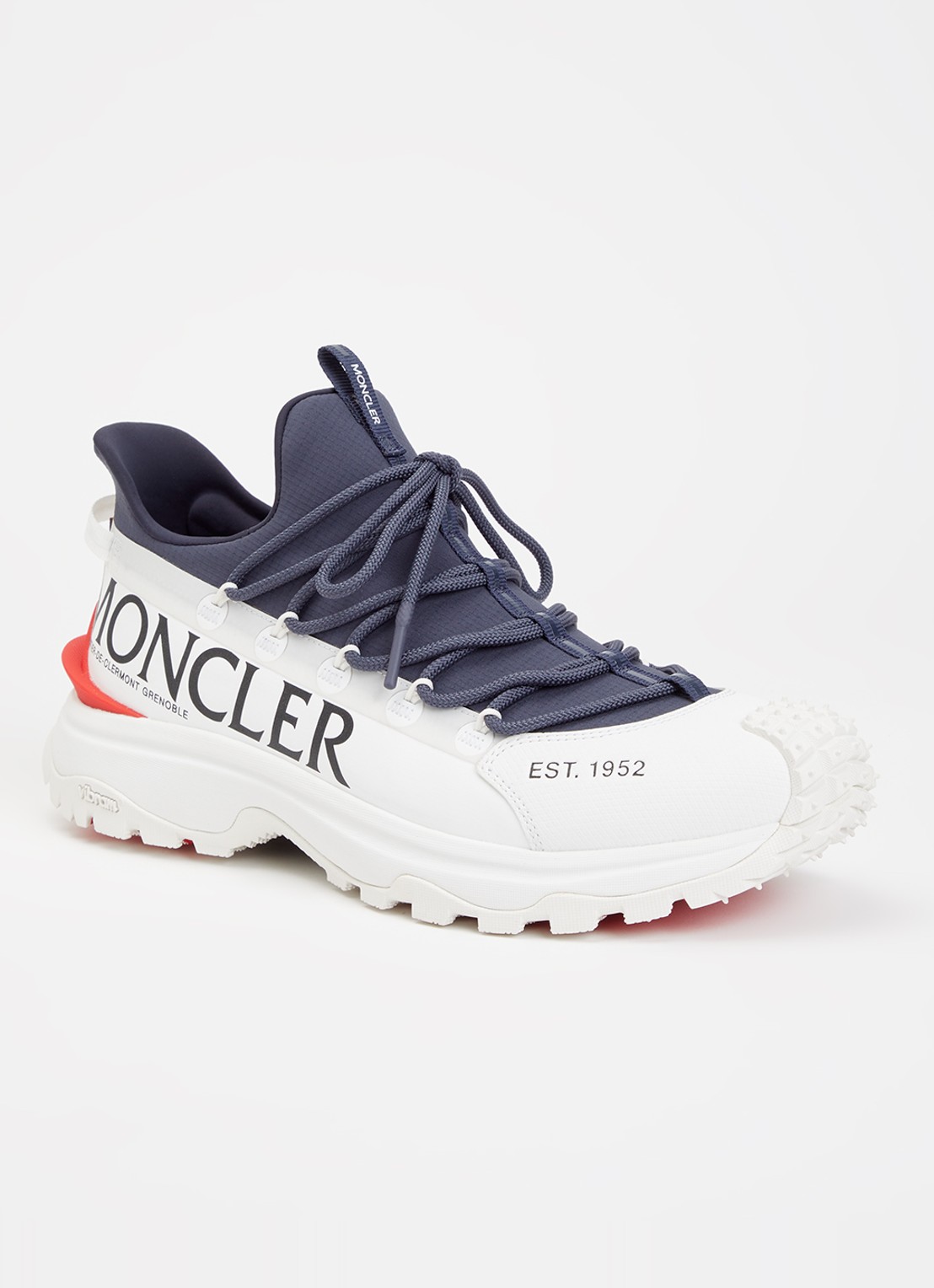 Moncler Trailgrip Lite2 sneaker met logo - voorkant 2 wit