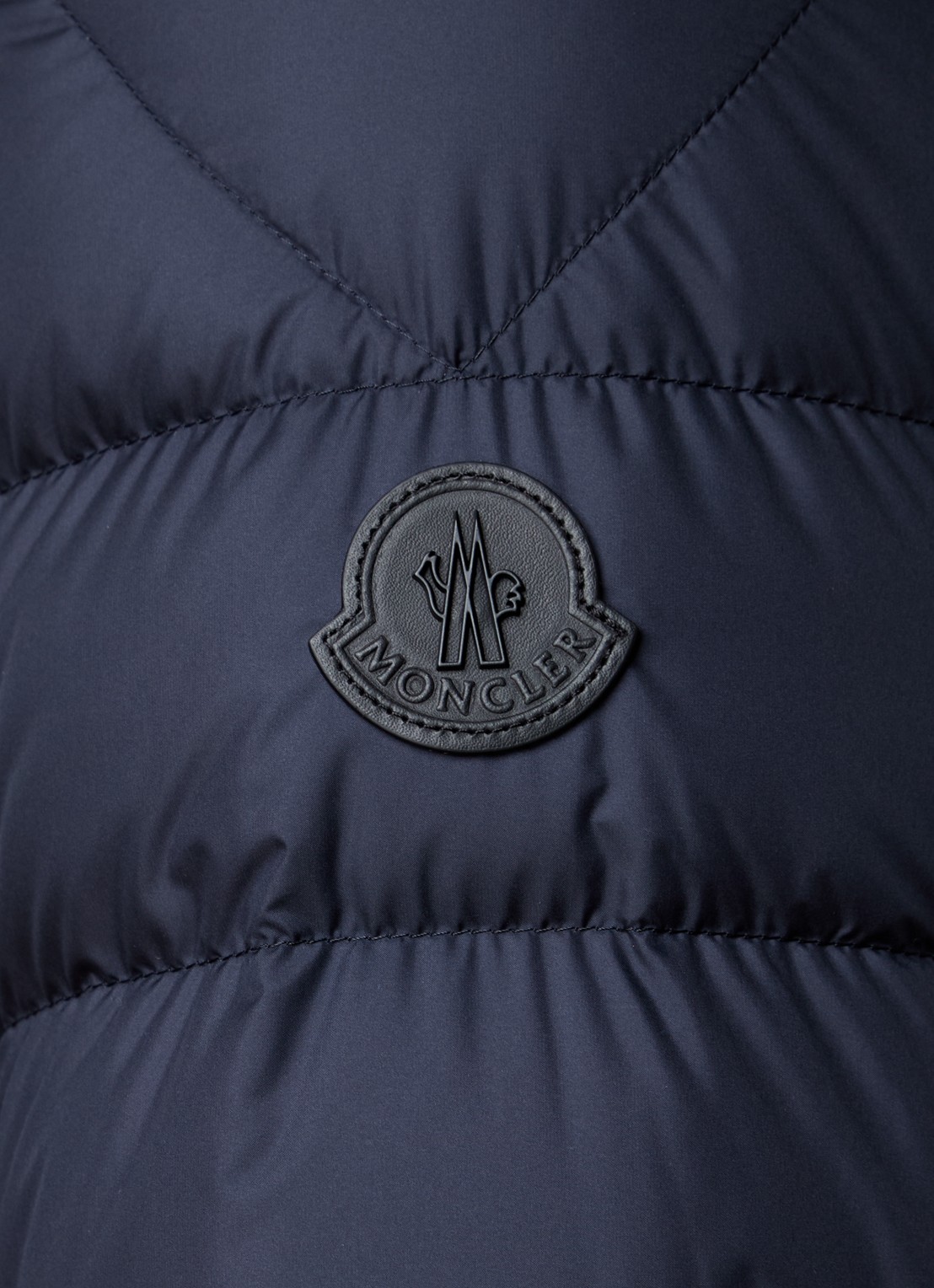 Moncler Tuile gewatteerde jas met donsvulling en ritszakken - detail 3 donkerblauw