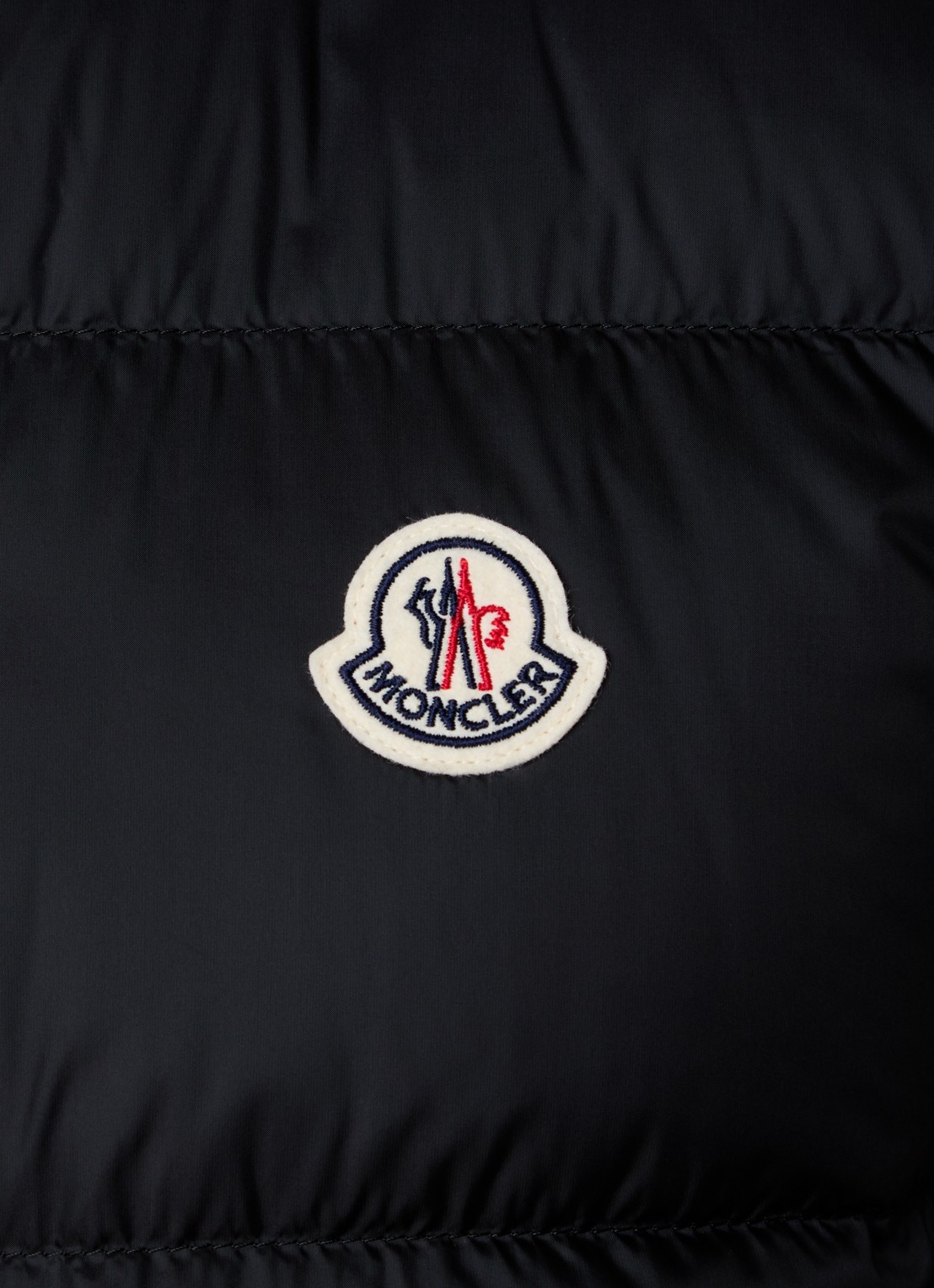 Moncler Tuquerouye gewatteerde bodywarmer met donsvulling en logo - detail 6 zwart