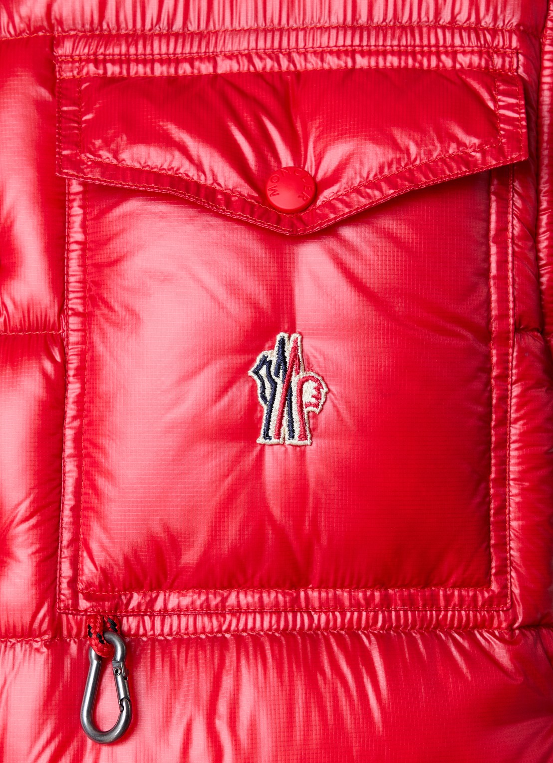 Moncler Uychi gewatteerd bomberjack met donsvulling - detail 5 rood