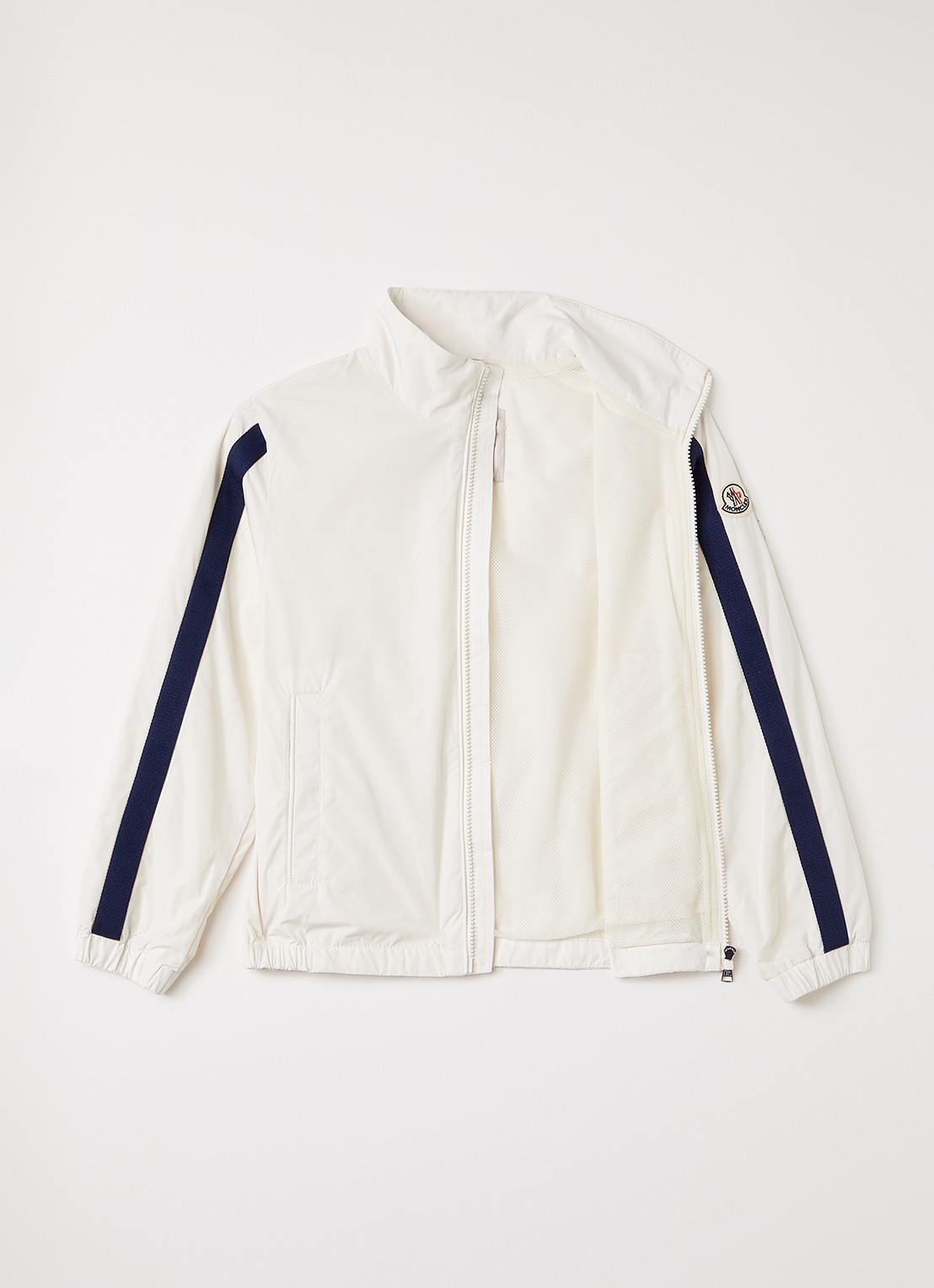 Moncler Venoste jack met steekzakken - voorkant 2 gebroken wit