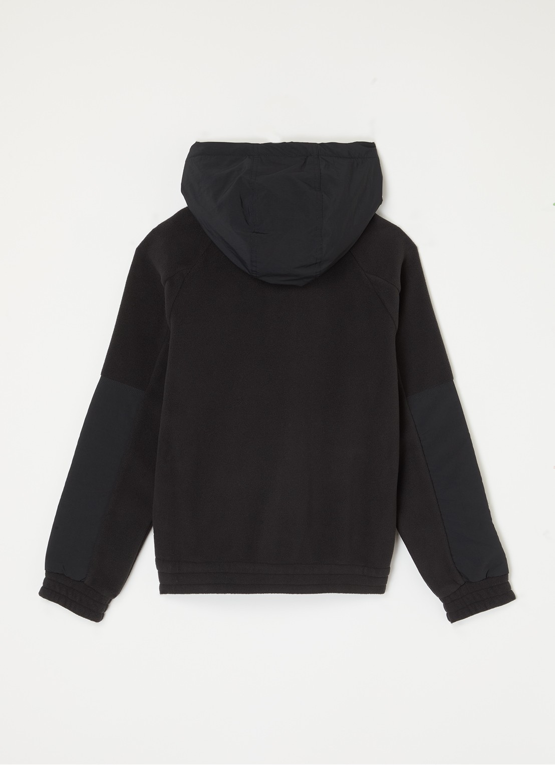 Moncler Vest van fleece met capuchon - achterkant 3 zwart