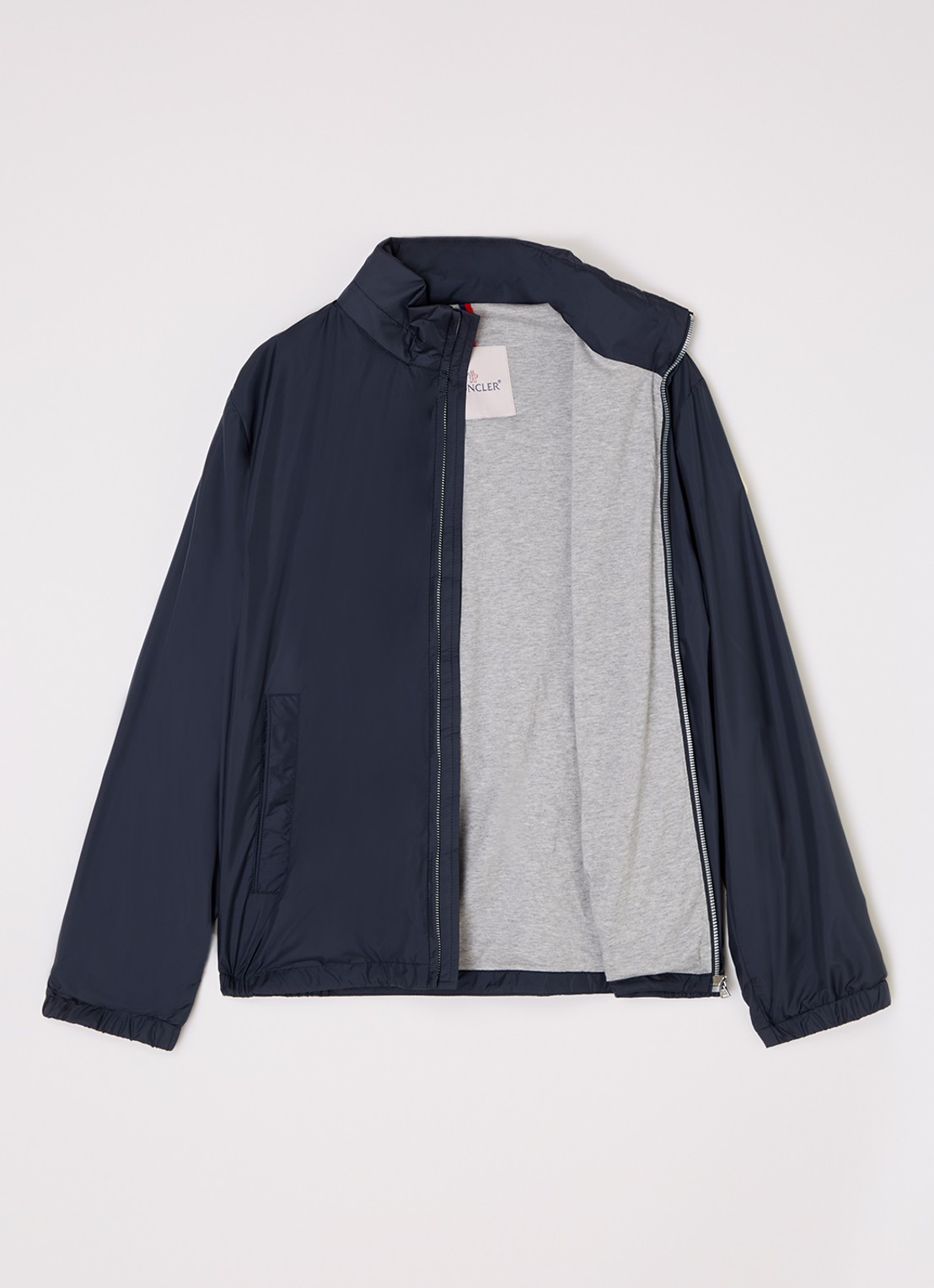 Moncler Warne jack met opbergbare capuchon - voorkant 3 donkerblauw