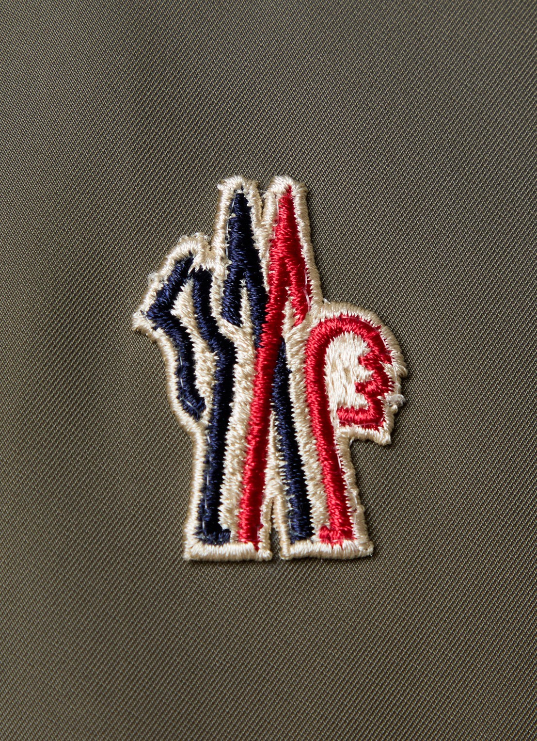 Moncler Waterton gewatteerd jack met donsvulling en klepzakken - detail 4 legergroen