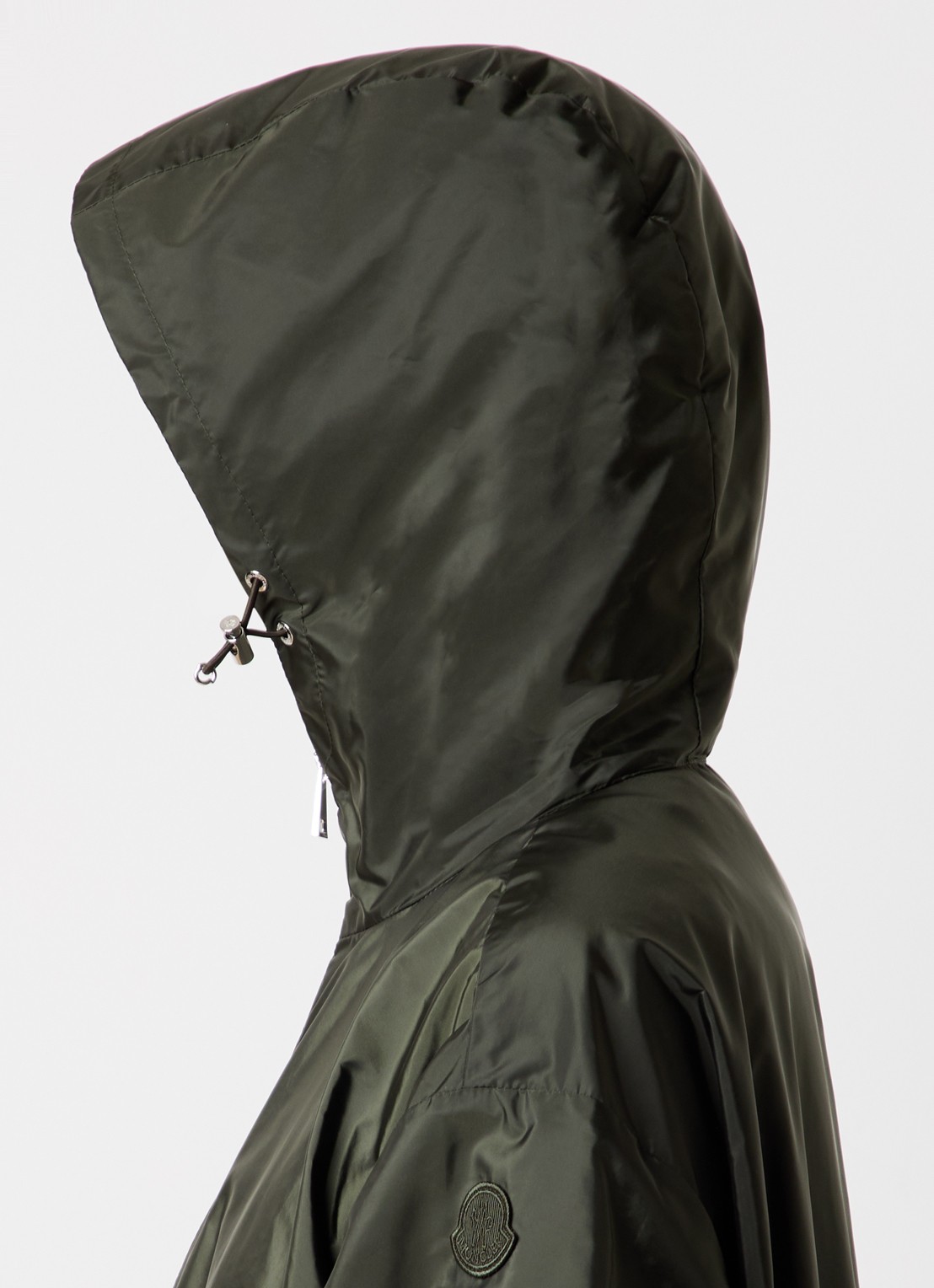 Moncler Wete windjack met capuchon en ritszakken - detail 6 bronsgroen
