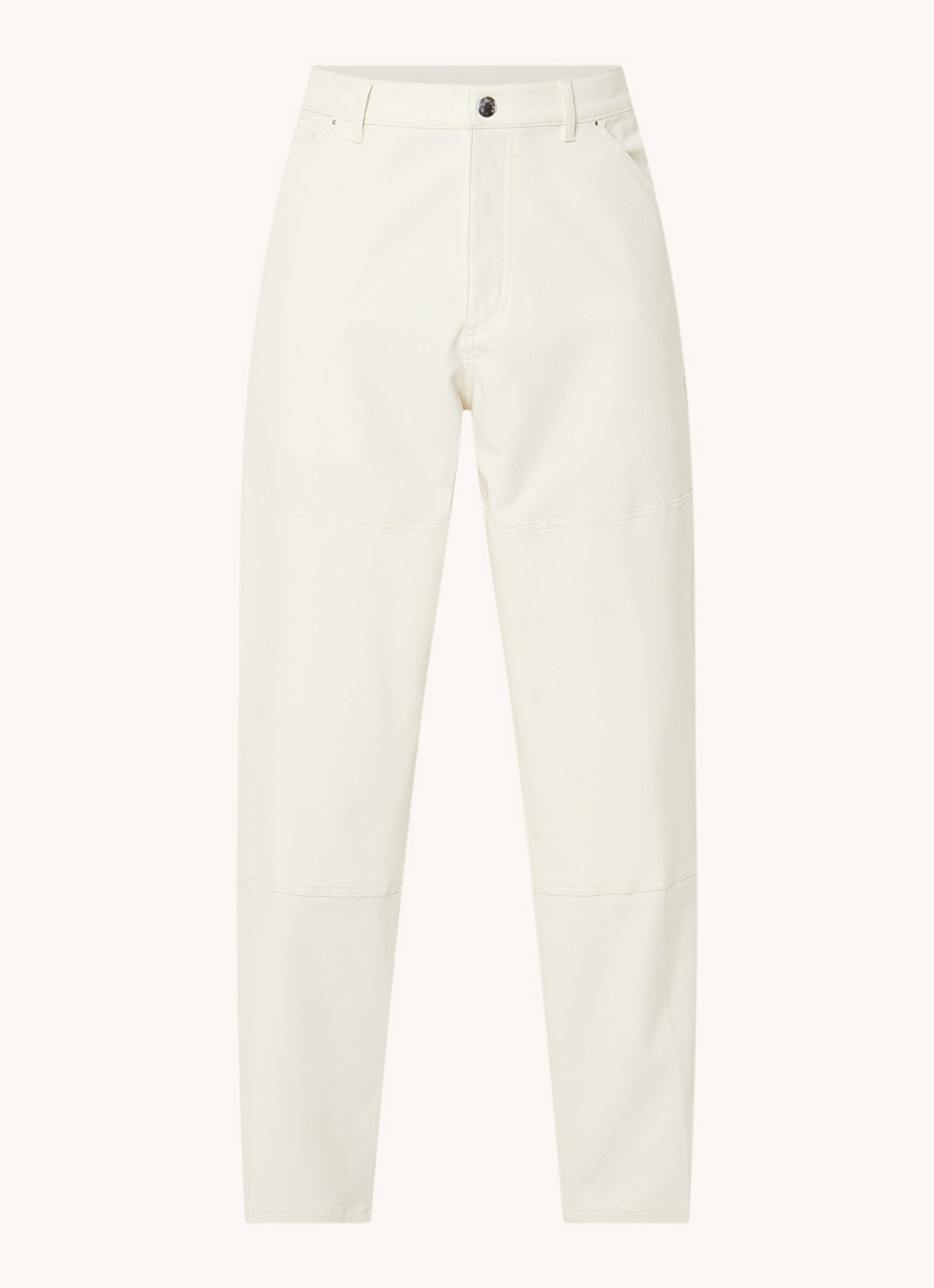 Moncler Wide leg jeans met gekleurde wassing - voorkant 5 gebroken wit