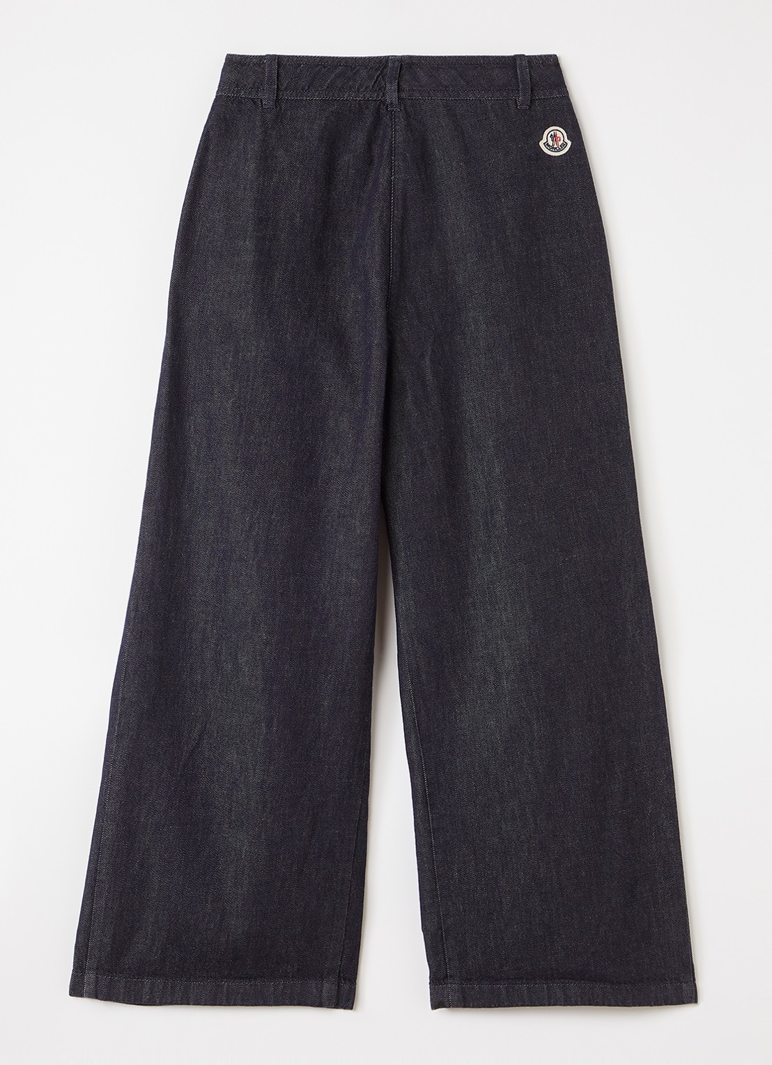 Moncler Wide leg jeans met plooidetail - voorkant 2 indigo