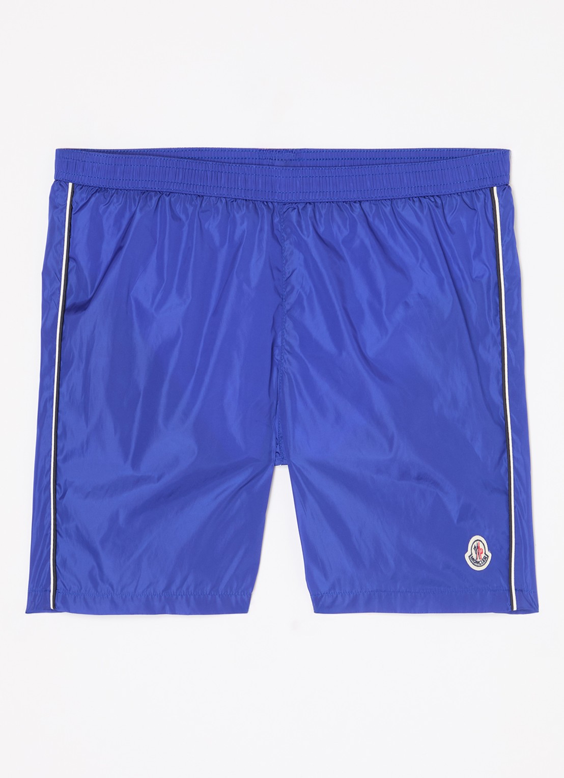 Moncler Zwemshorts met logo - voorkant blauw