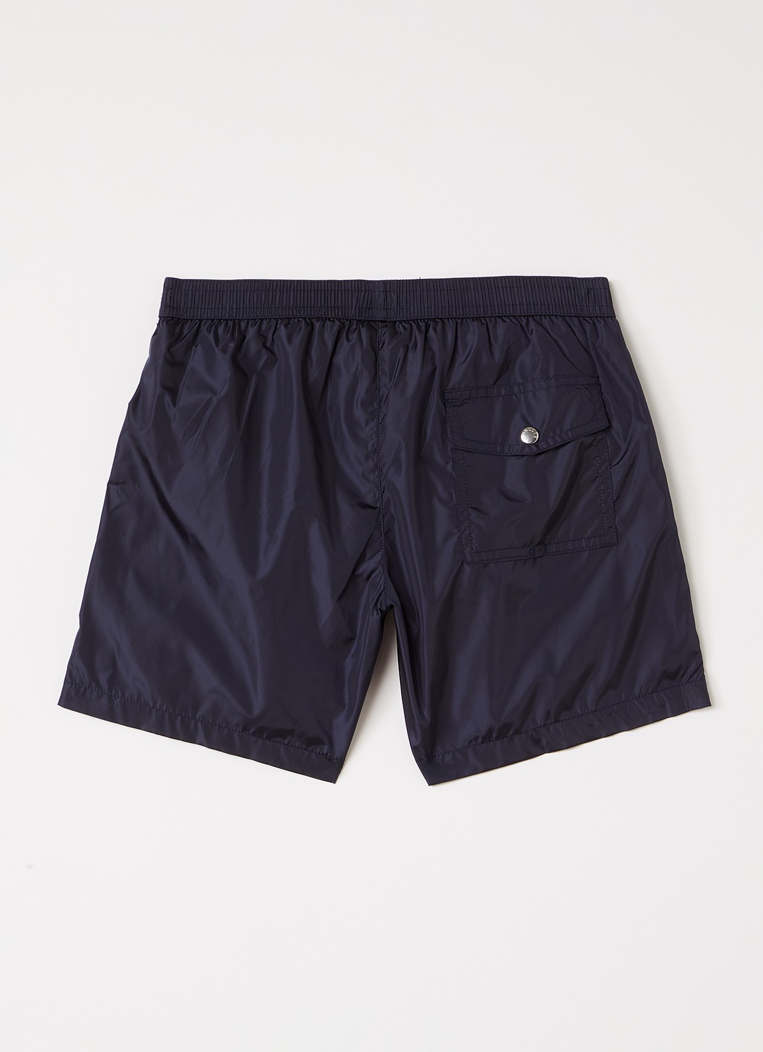 Moncler Zwemshorts met logo - voorkant 2 donkerblauw