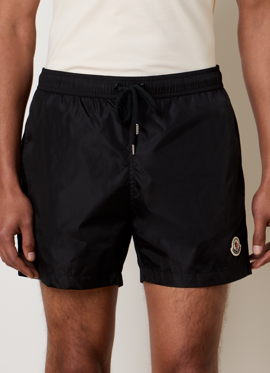Moncler Zwemshorts met steekzakken en logo - detail 2 zwart