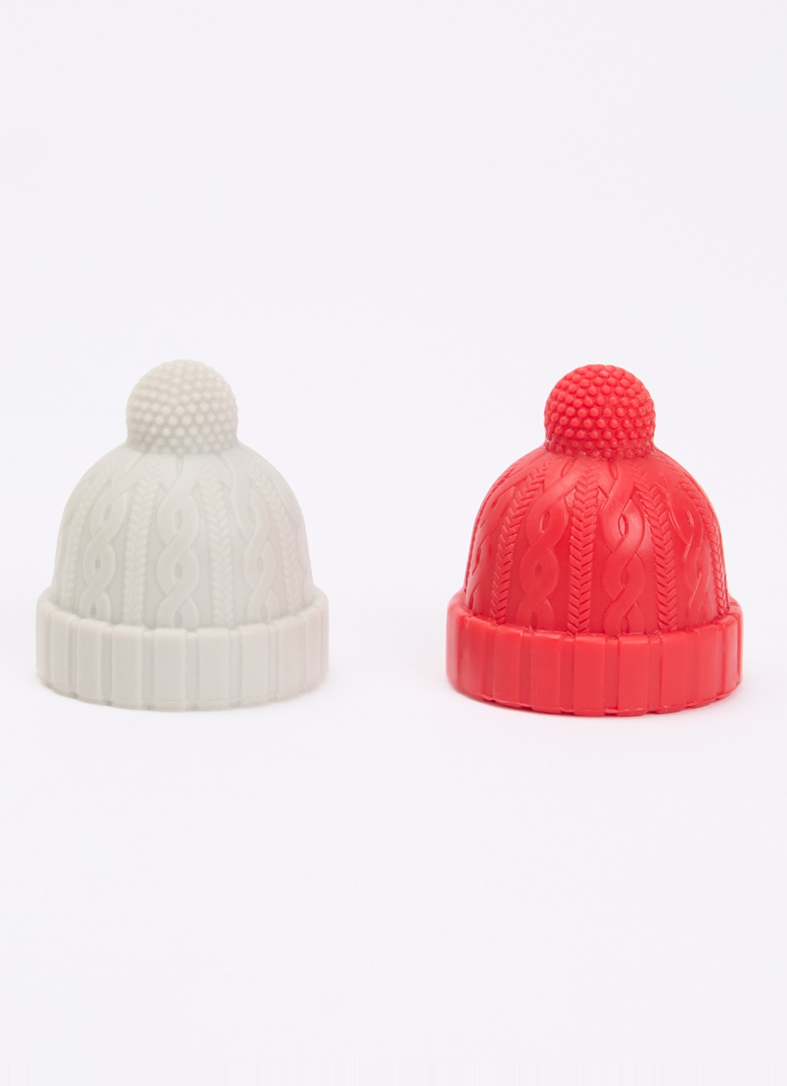 Monkey Business Beanie wijnstopper set van 2 - voorkant 2 rood
