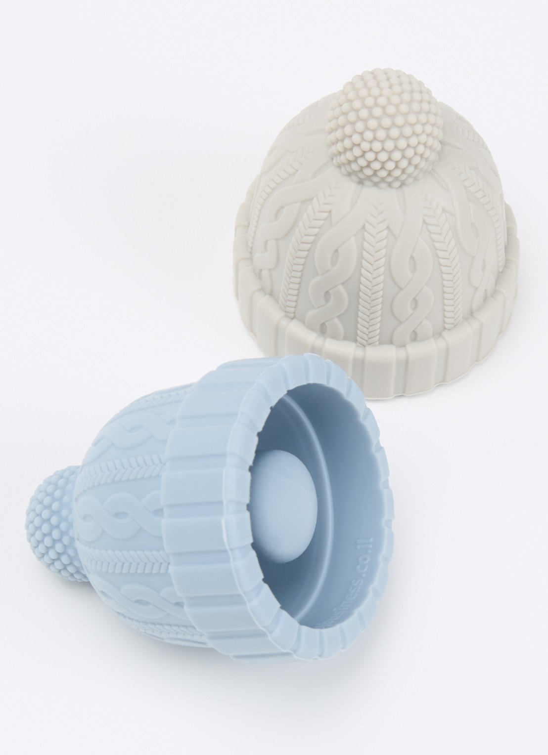 Monkey Business Beanie wijnstopper set van 2 - voorkant 2 blauw