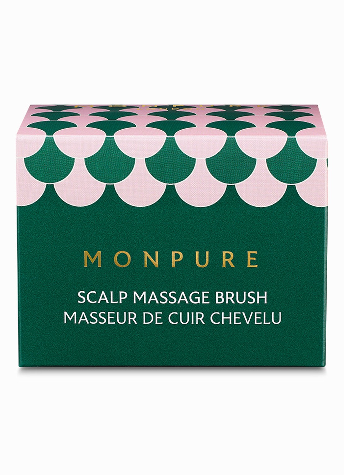 Monpure Scalp Massager - hoofdhuid massageborstel - voorkant 4 roze