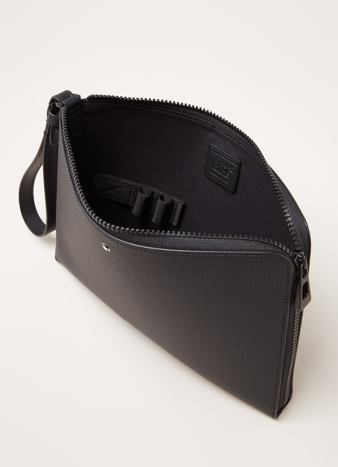 Montblanc Extreme 2.0 M businesstas van leer - detail 3 zwart