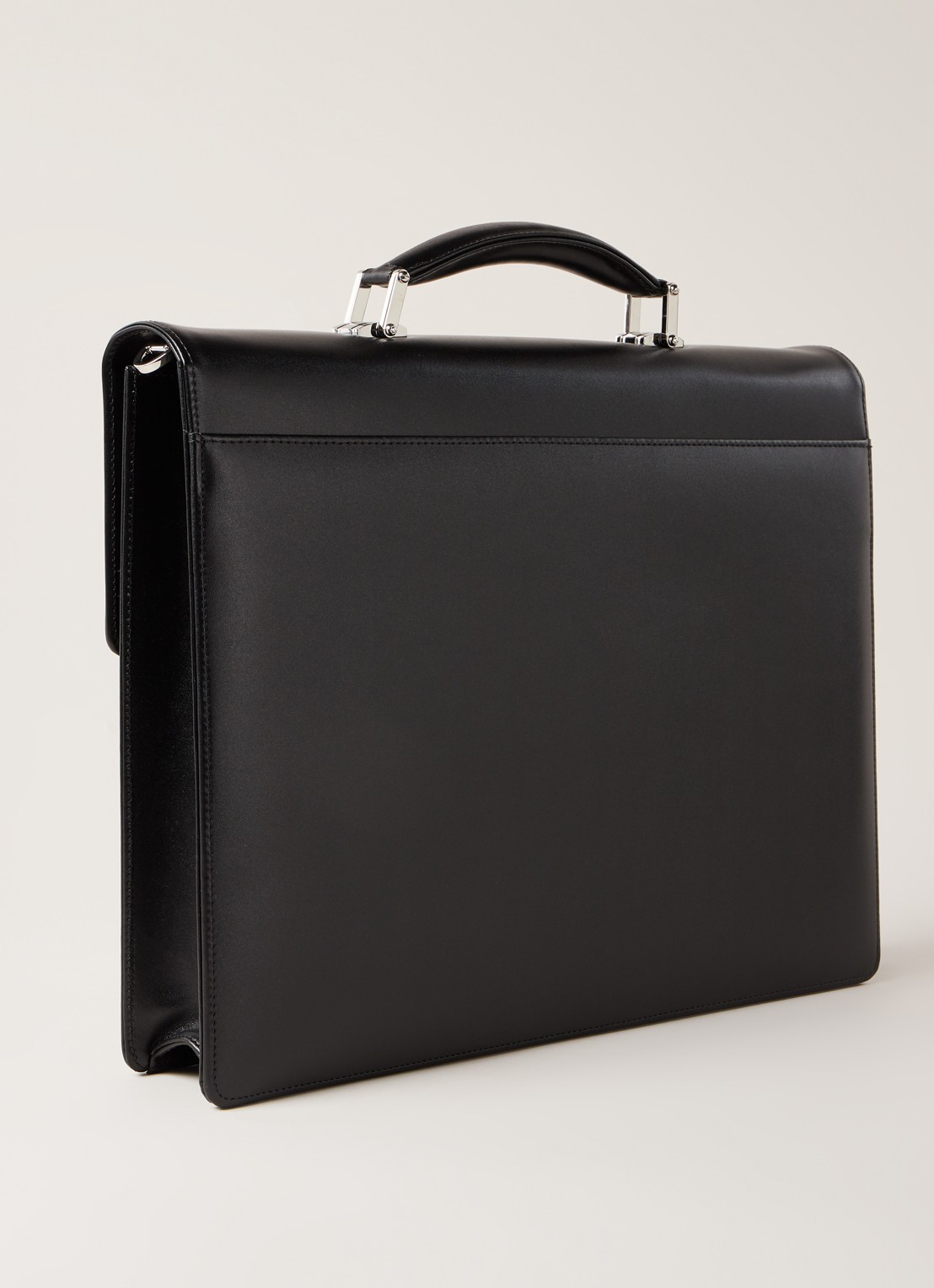Montblanc Meisterstück Single Gusset businesstas van leer - detail 3 zwart