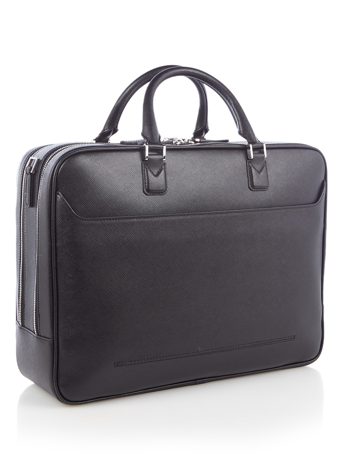Montblanc Sartorial businesstas van leer - detail zwart