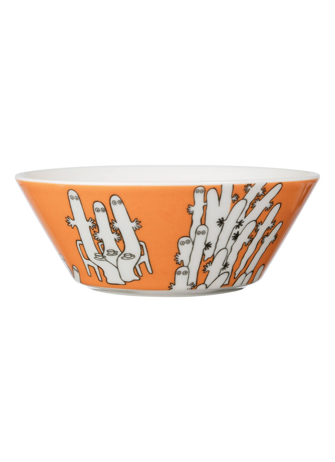 Moomin Arabia Hattifatteners Moomin kom 15 cm - voorkant 2 orange