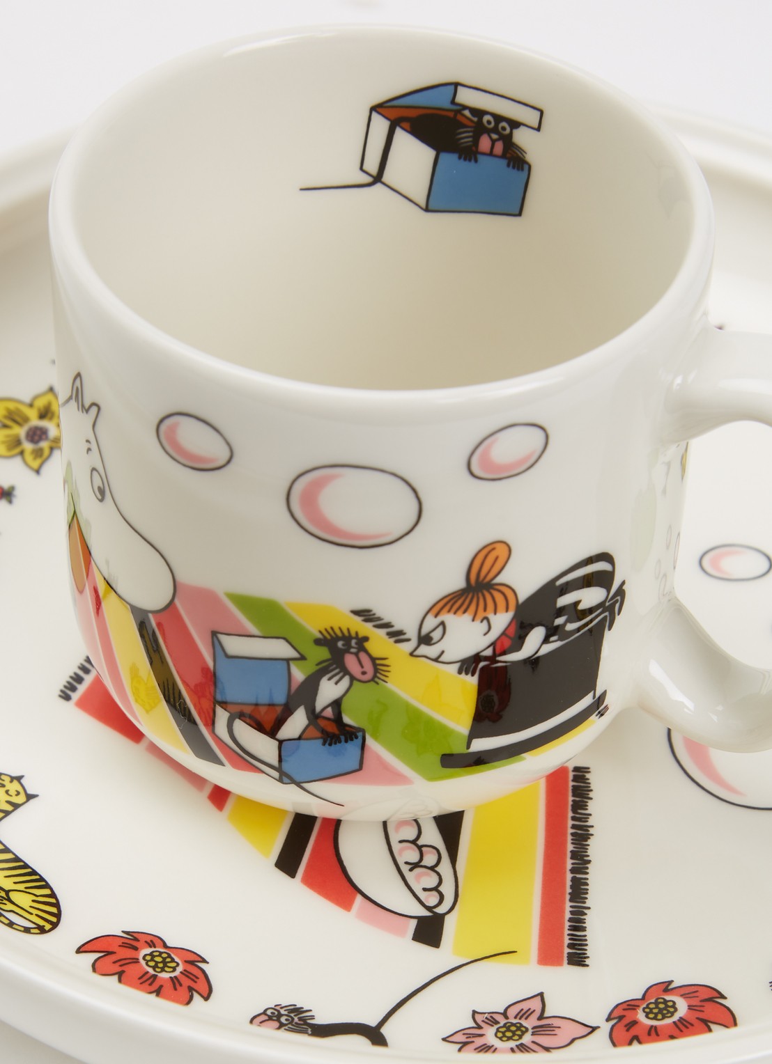 Moomin Arabia Little My kinderserviesset 2-delig - voorkant 2 gebroken wit