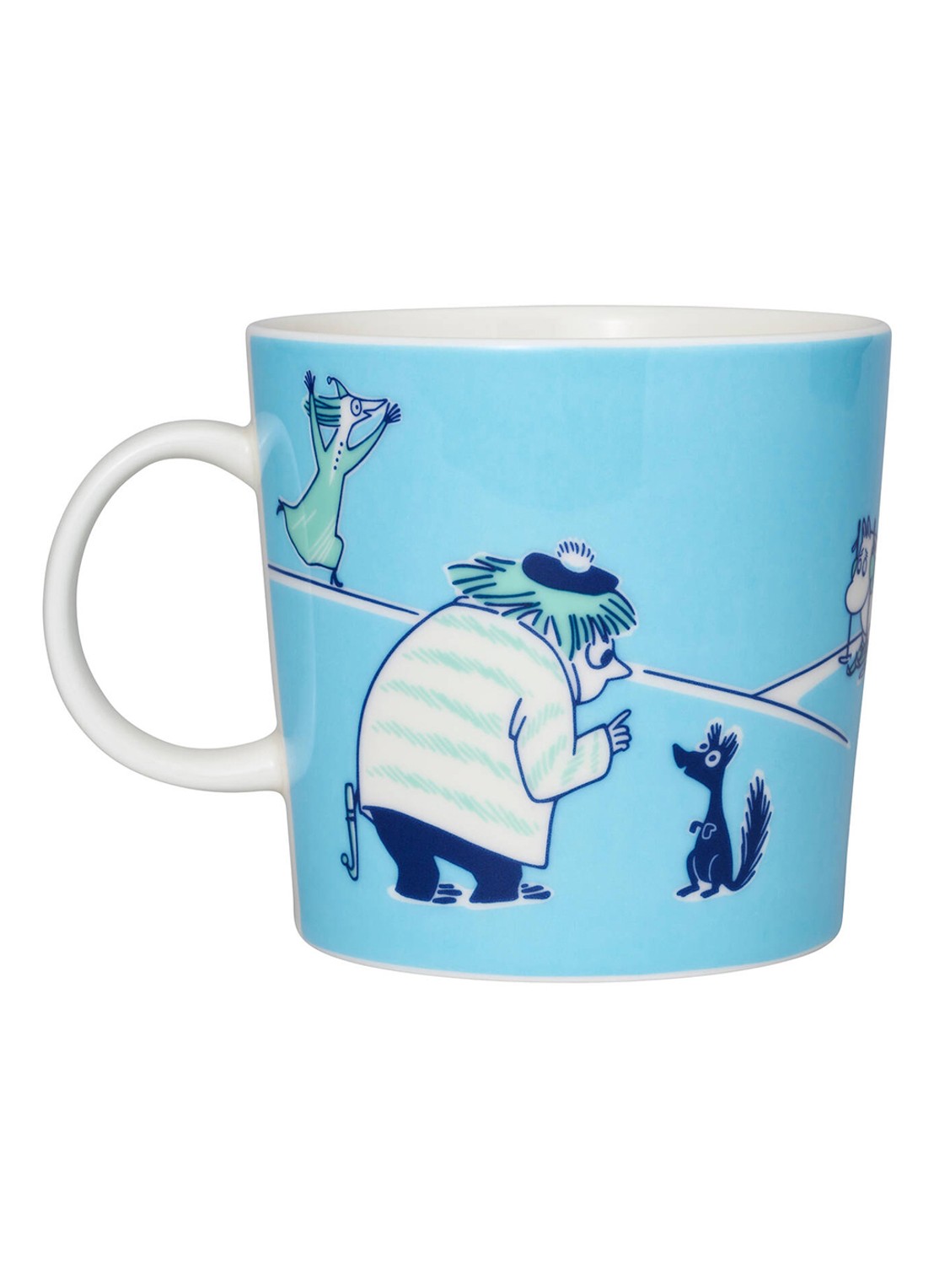 Moomin Arabia Moomin ABC F mok 40 cl - voorkant 2 blauw