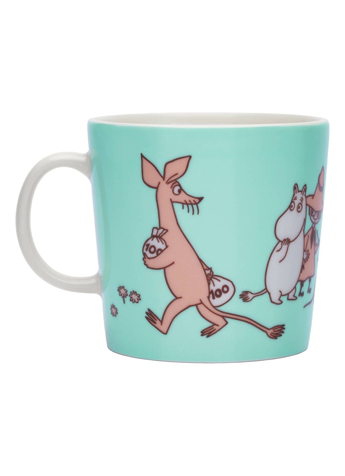 Moomin Arabia Moomin ABC P mok 40 cl - voorkant 2 aquablauw