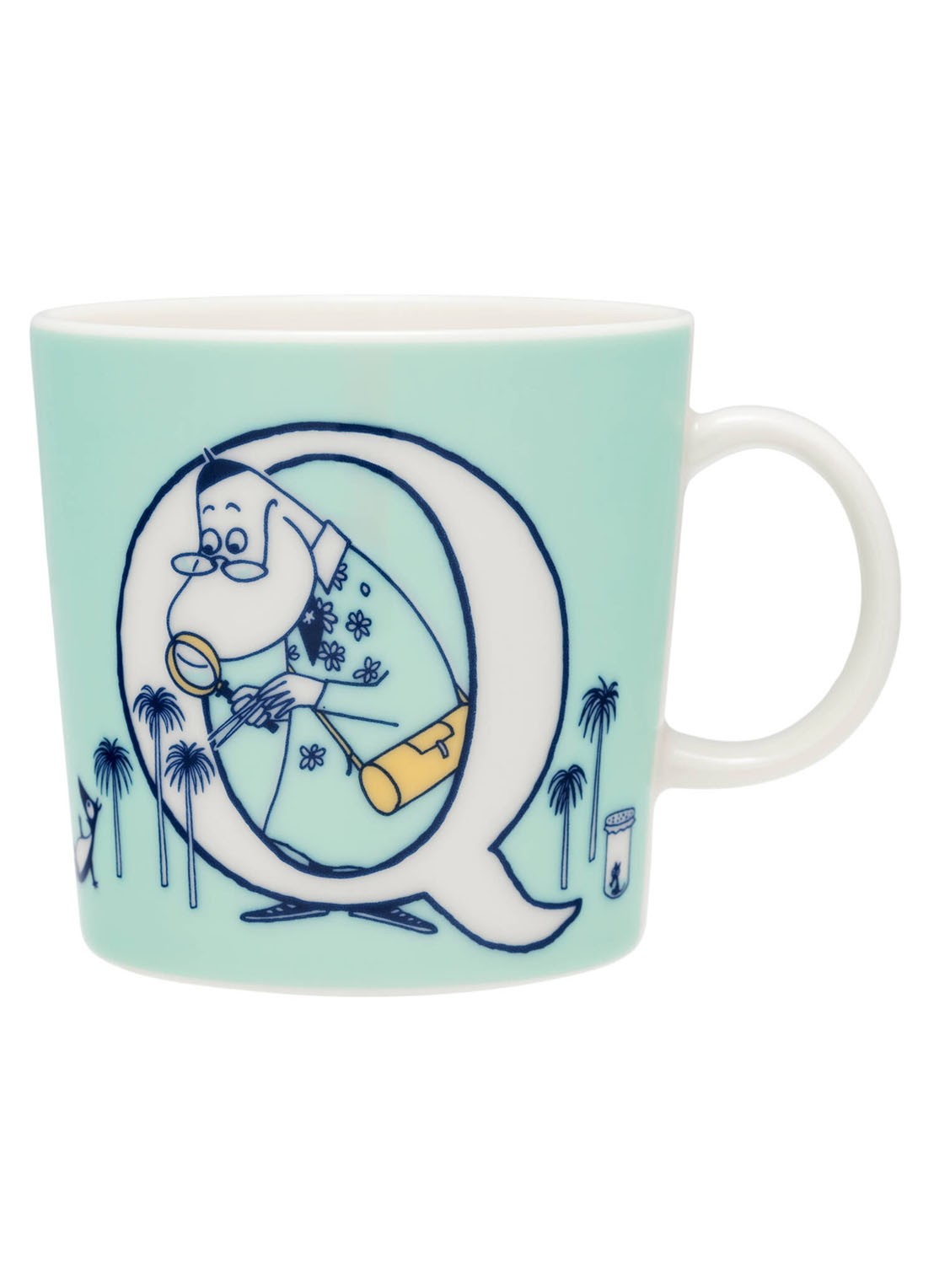 Moomin Arabia Moomin ABC Q mok 40 cl - voorkant donkerblauw