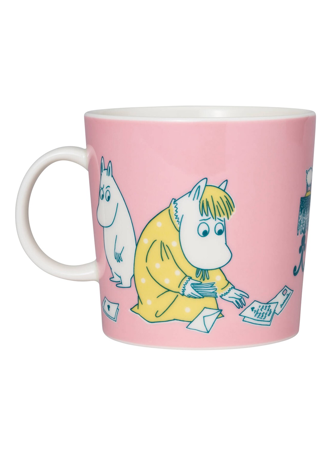 Moomin Arabia Moomin ABC Y mok 40 cl - voorkant 2 roze