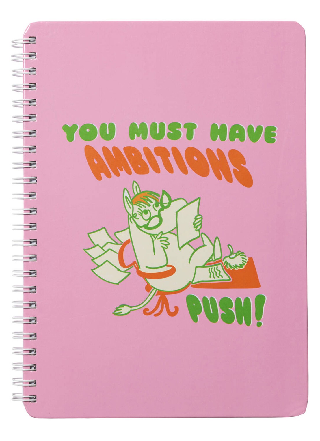 Moomin Arabia Moomin Boss Lady gelinieerd notitieboek - voorkant roze