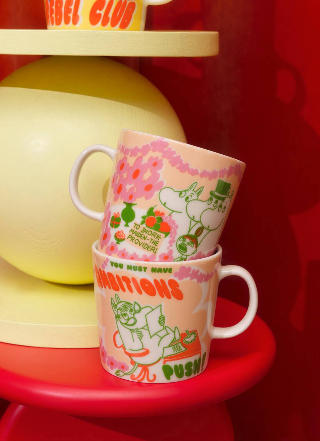 Moomin Arabia Moomin Boss Lady mok 40 cl - detail orange