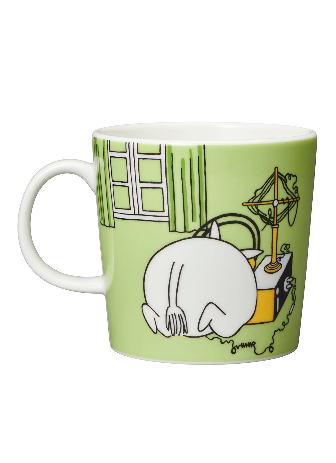 Moomin Arabia Moomin kopje 30 cl - voorkant 2 lichtgroen