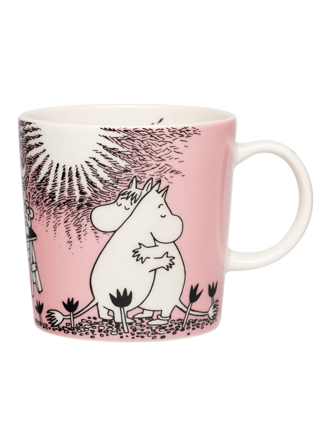 Moomin Arabia Moomin Love mok 30 cl - voorkant roze