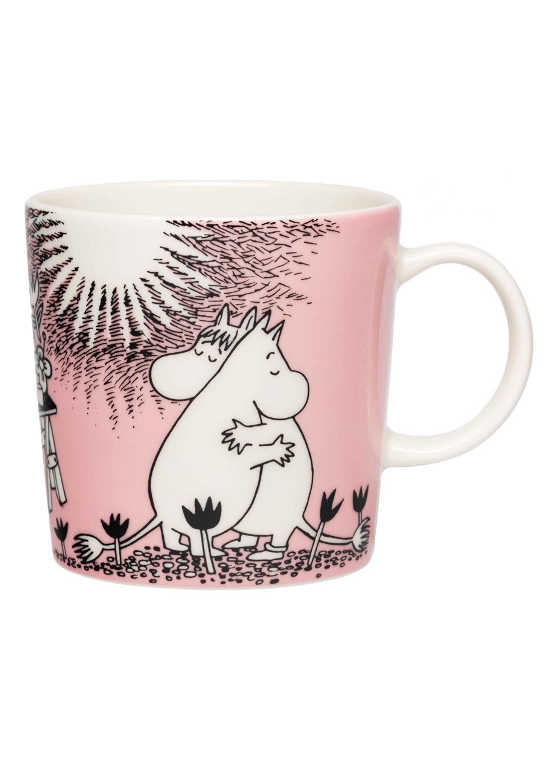 Moomin Arabia Moomin Love mok 30 cl - voorkant roze