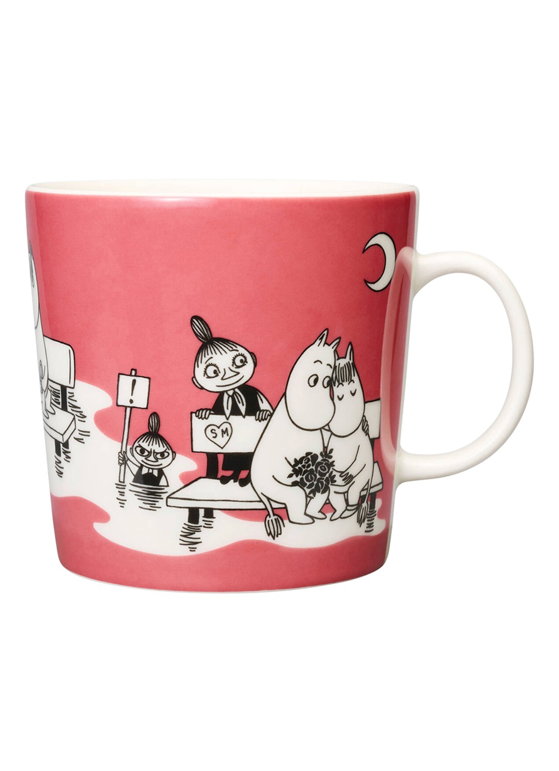Moomin Arabia Moomin mok 40 cl - voorkant 2 roze