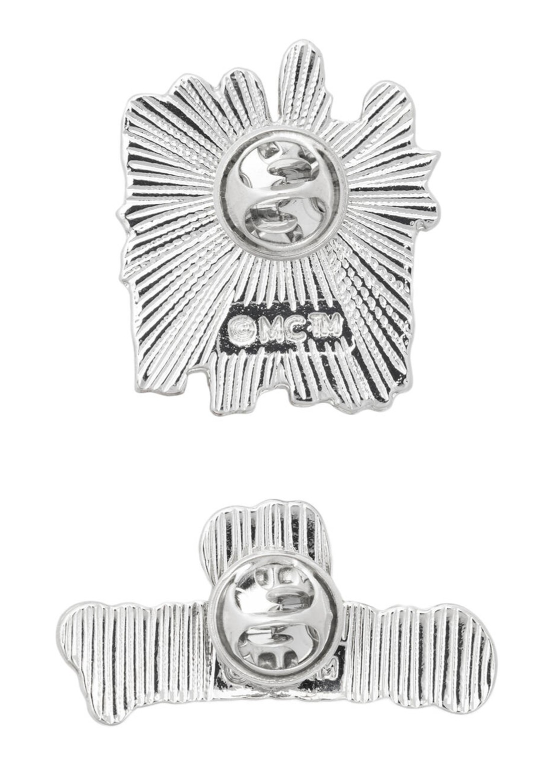 Moomin Arabia Moomin Party Queue broche set van 2 - achterkant orange