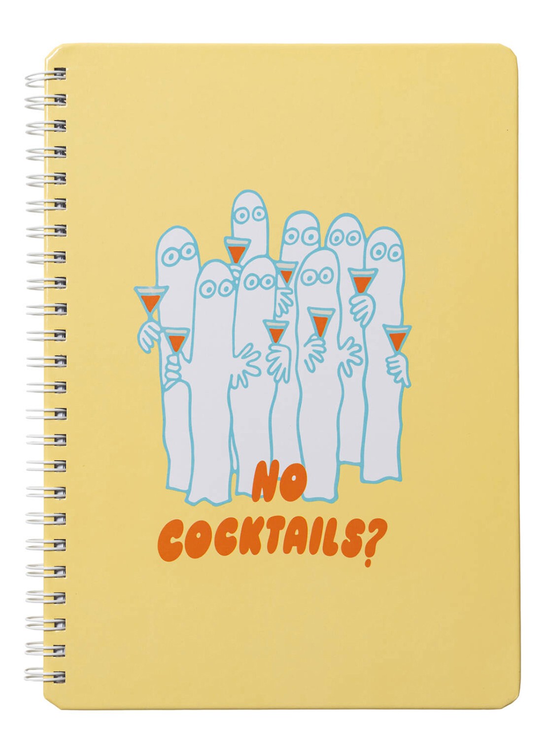 Moomin Arabia Moomin Party Queue gelinieerd notitieboek - voorkant geel