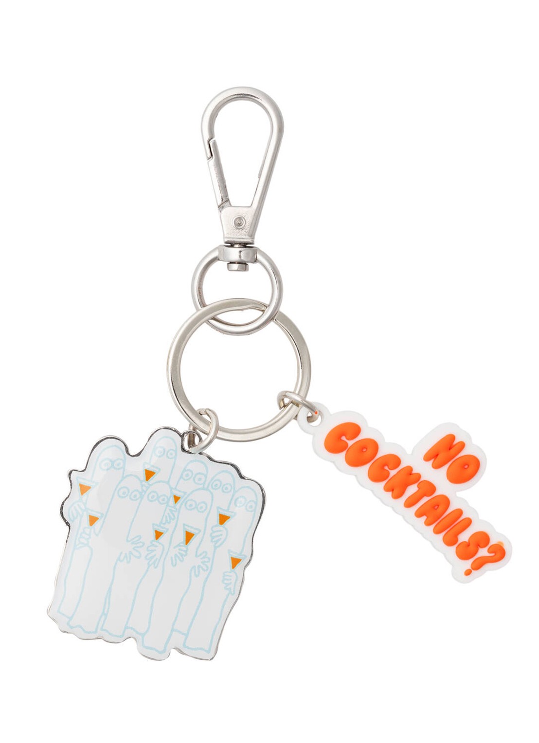 Moomin Arabia Moomin Party Queue sleutelhanger - voorkant zilver
