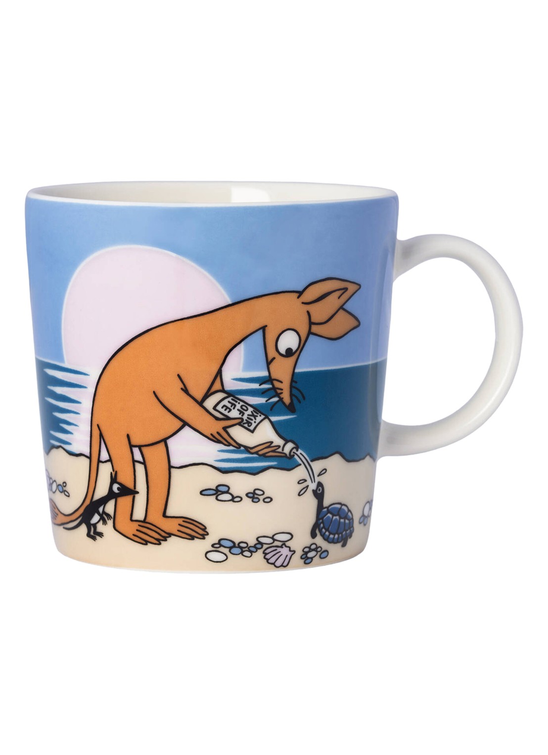 Moomin Arabia Moomin Sniff Blue kopje 30 cl - voorkant blauw