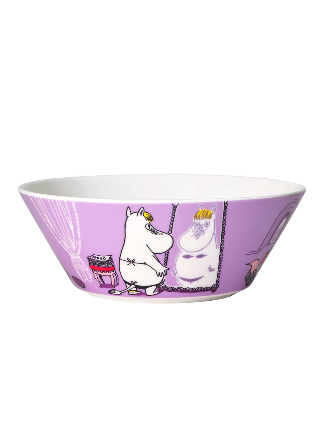 Moomin Arabia Moomin Snorkmaiden kom 15 cm - achterkant lila