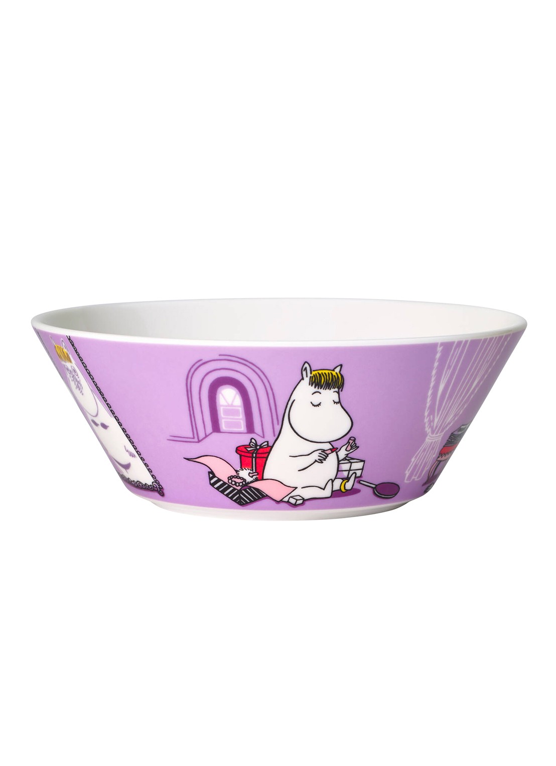 Moomin Arabia Moomin Snorkmaiden kom 15 cm - voorkant 2 lila