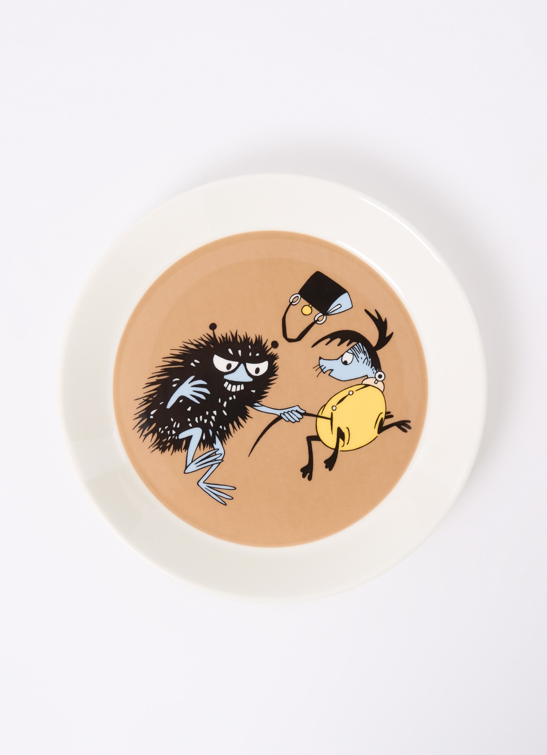 Moomin Arabia Moomin Stinky ontbijtbord 19 cm - voorkant 2 bruin