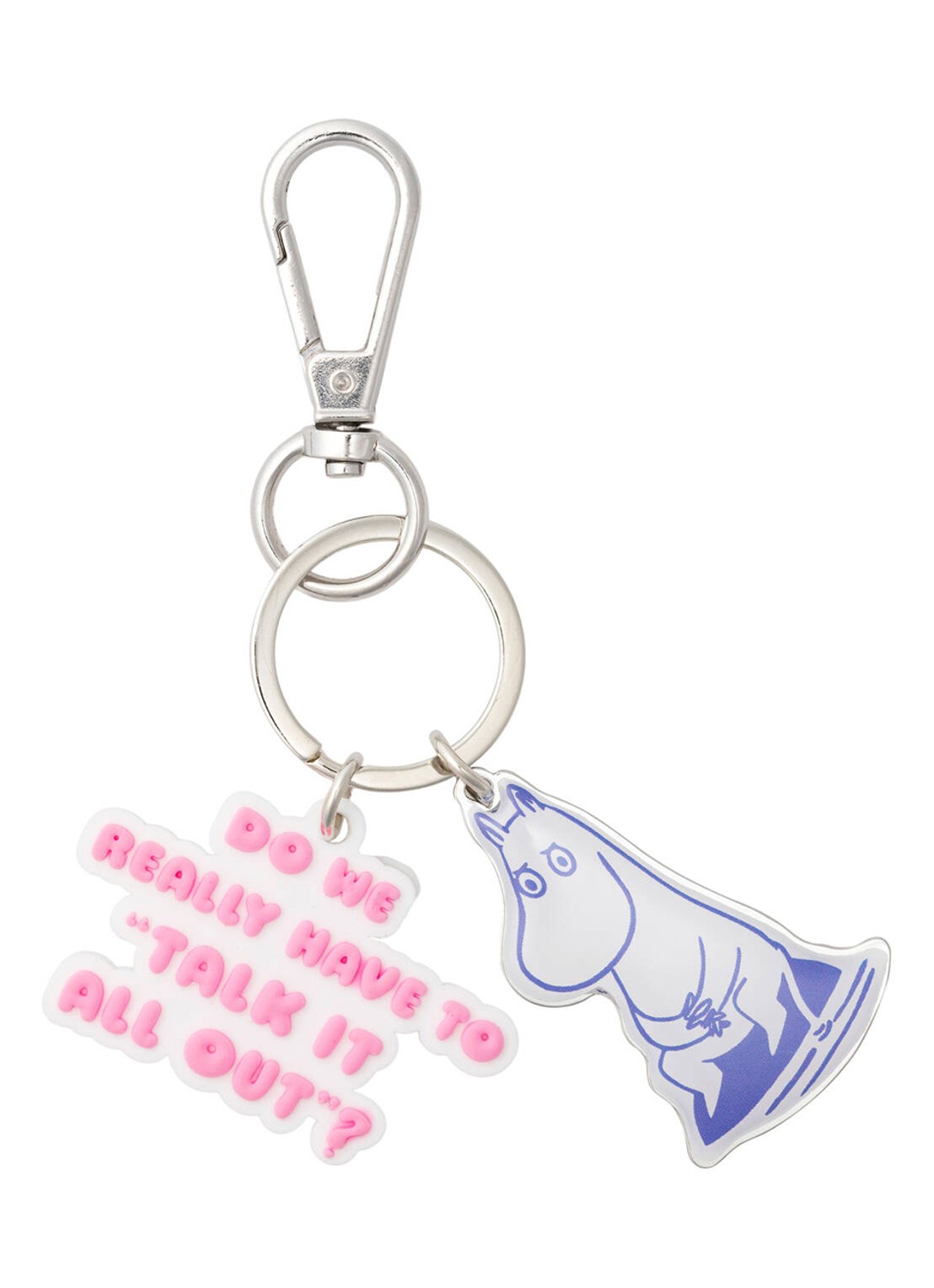 Moomin Arabia Moomin Talk it all Out sleutelhanger - voorkant zilver