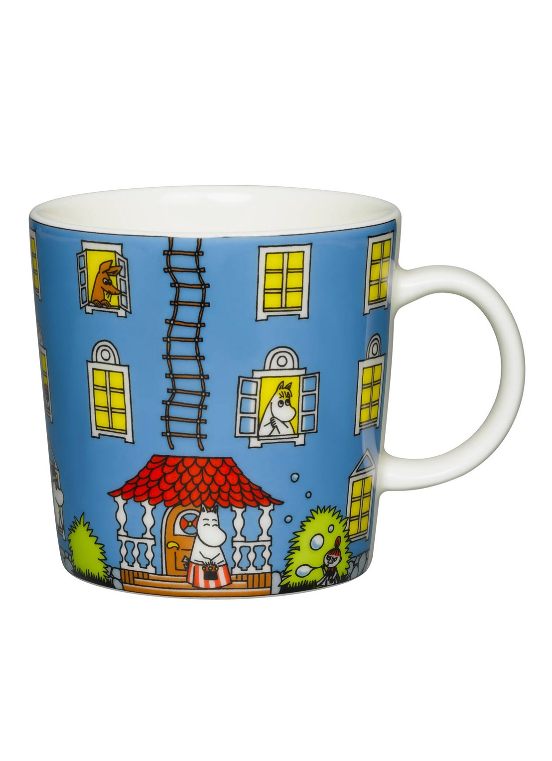 Moomin Arabia Moominhouse Moomin kopje 30 cl - voorkant blauw