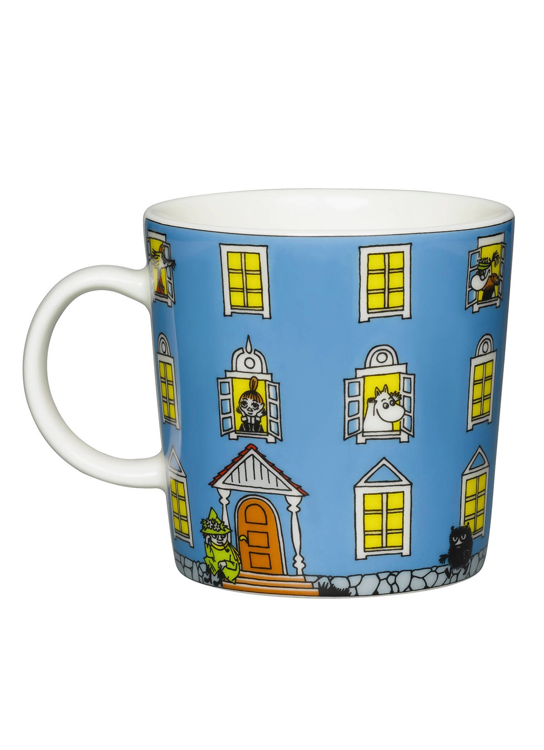 Moomin Arabia Moominhouse Moomin kopje 30 cl - voorkant 2 blauw