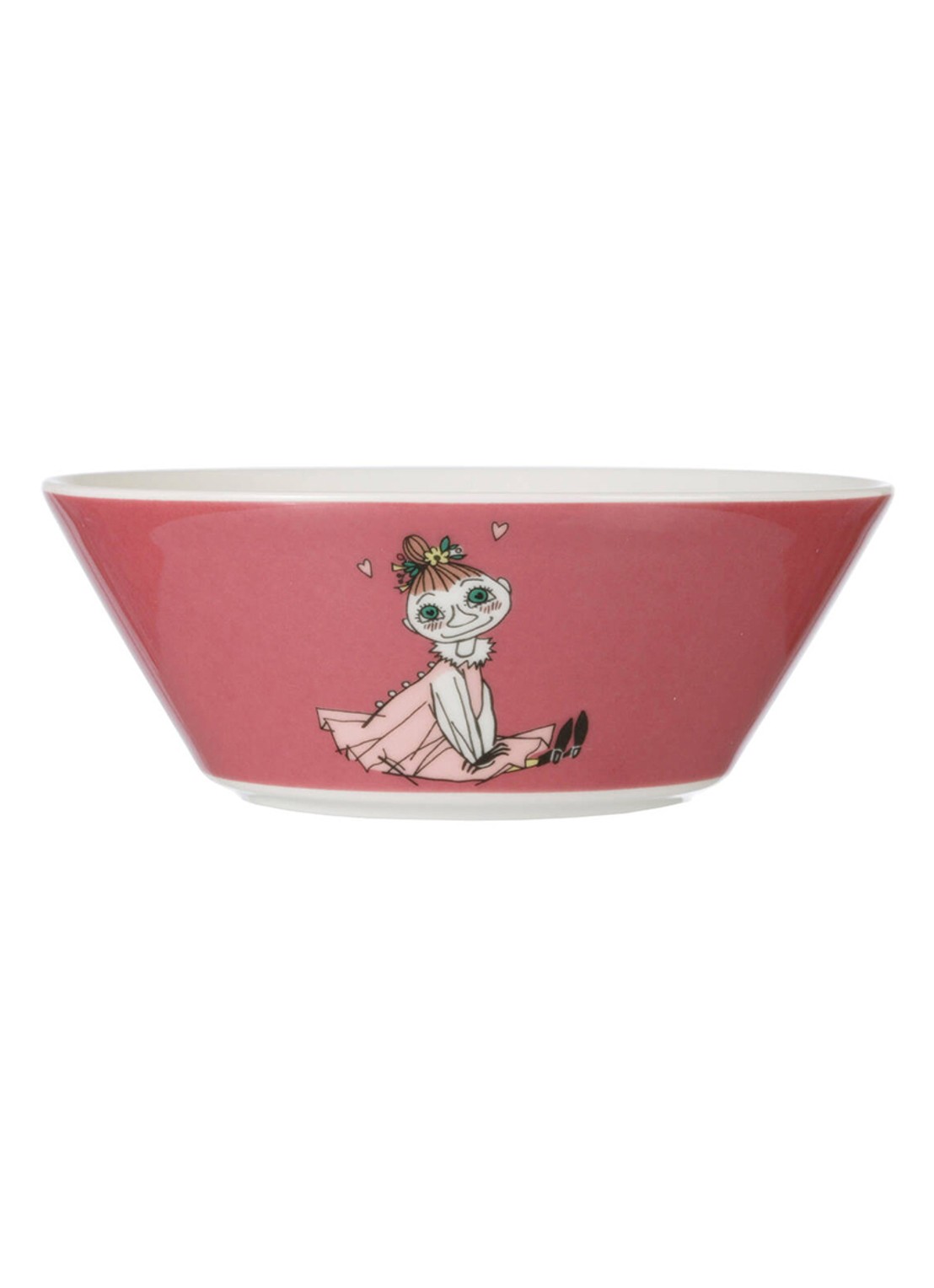 Moomin Arabia Mymble Moomin kom 15 cm - voorkant donkerroze