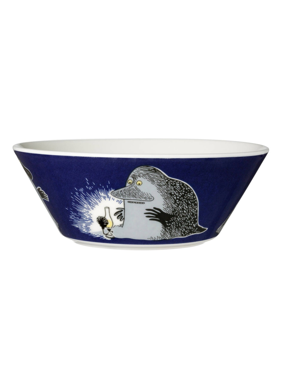 Moomin Arabia The Groke Moomin kom 15 cm - voorkant donkerblauw