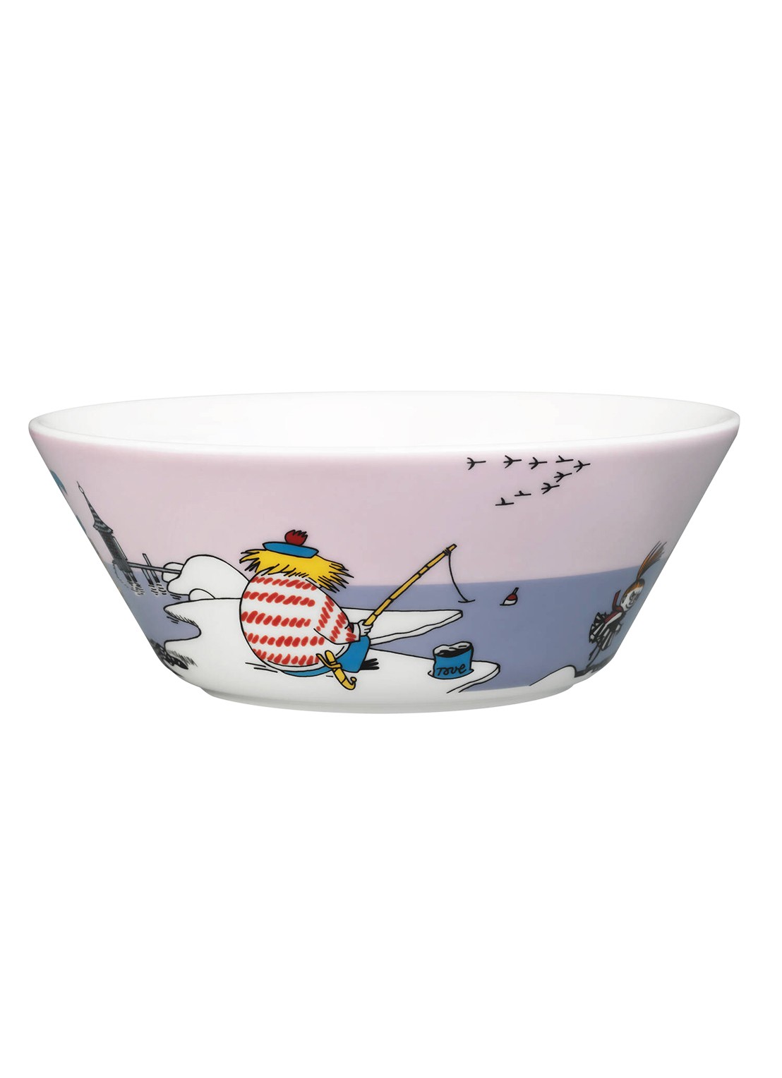 Moomin Arabia Tooticky Moomin kom 15 cm - voorkant lichtpaars