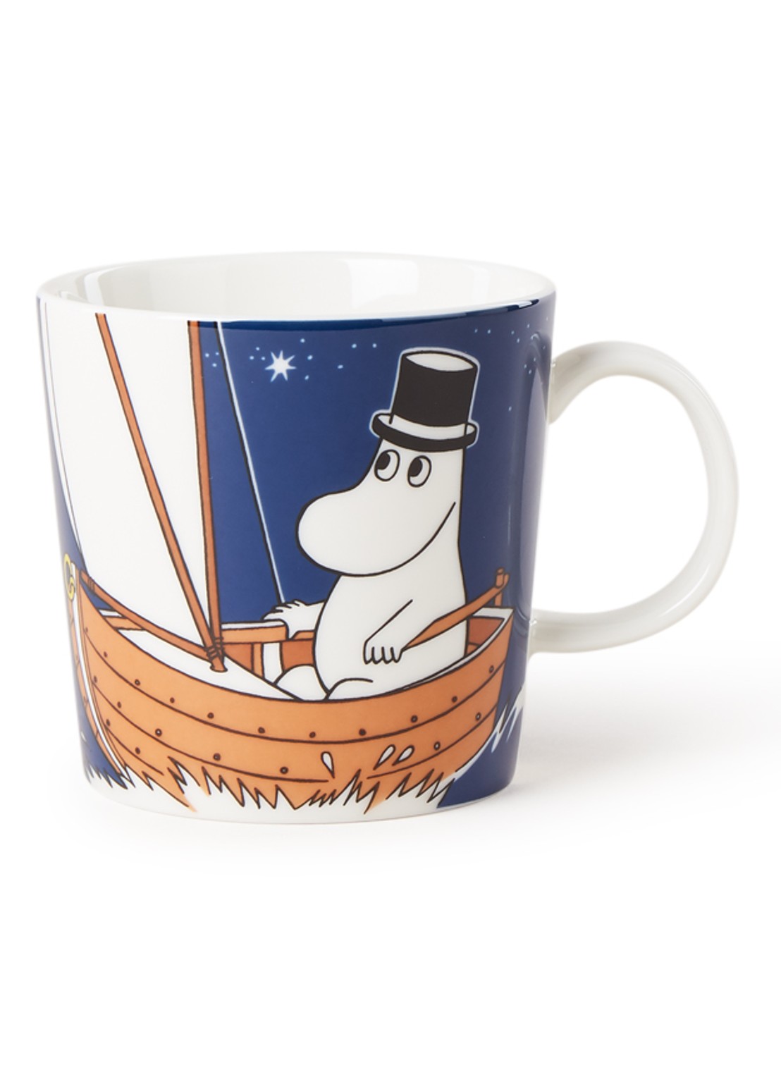 Moominpappa Moomin kopje 30 cl - voorkant 2 donkerblauw
