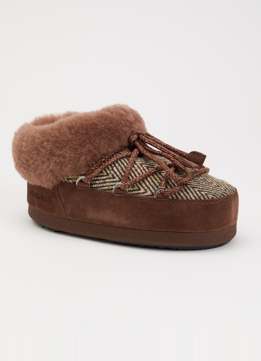 Moon Boot MB X GIR Chalet snowboot van suède - voorkant roestbruin