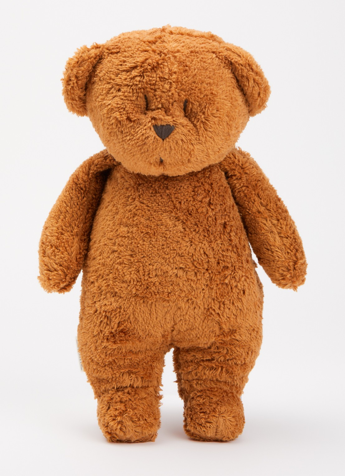 Moonie The Humming Friend Bear 2.0 muziekknuffel 28 cm - voorkant 2 oranjebruin