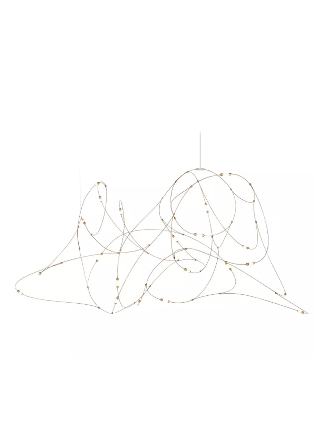 Moooi Flock of Light hanglamp 135 x 85 cm - voorkant brons